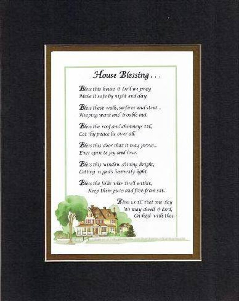 Heartfelt Plaque for Home House Blessing . . . Poem on 11x14 Etsy