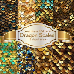 Dragon Scales Seamless Digital Paper
