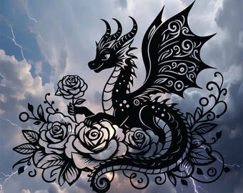 Dragon Decal: Bookish Car Window Sticker