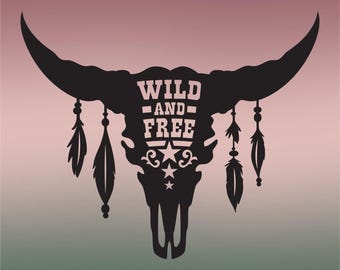 Wild and Free Decal