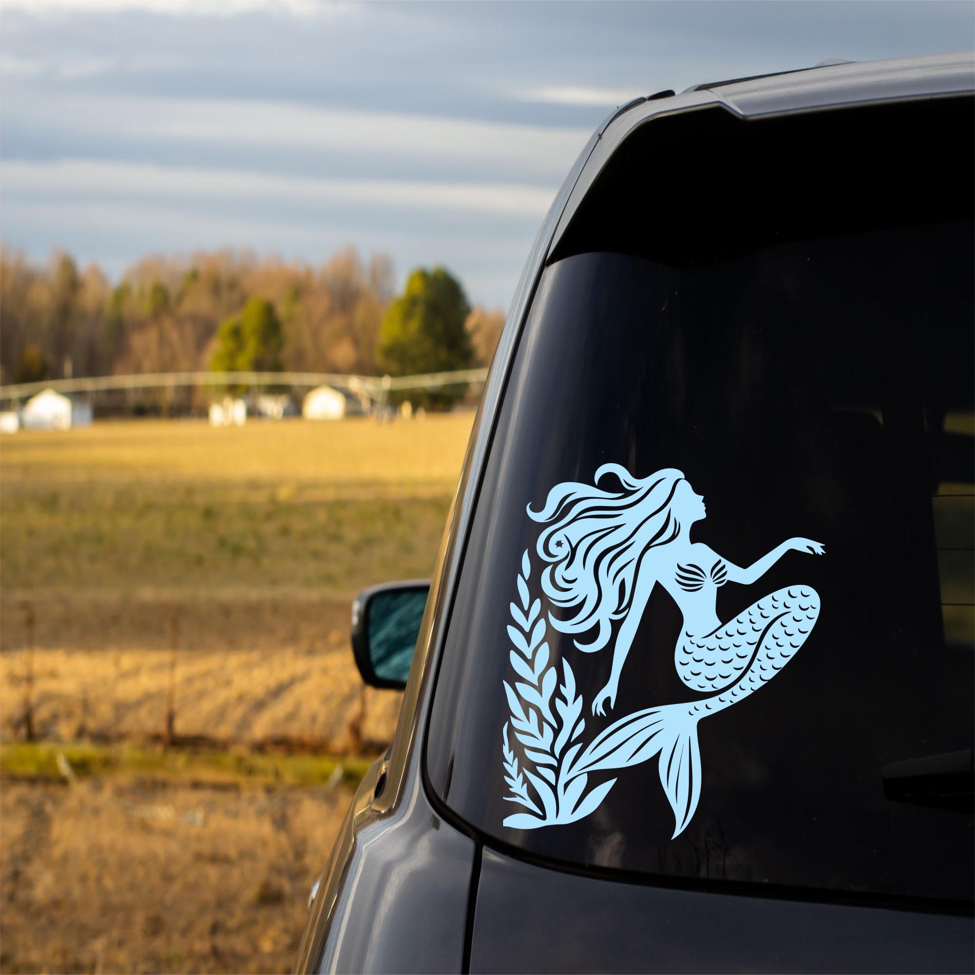 Mermaid Decal: Permanent Vinyl, Car/laptop Sticker - Etsy