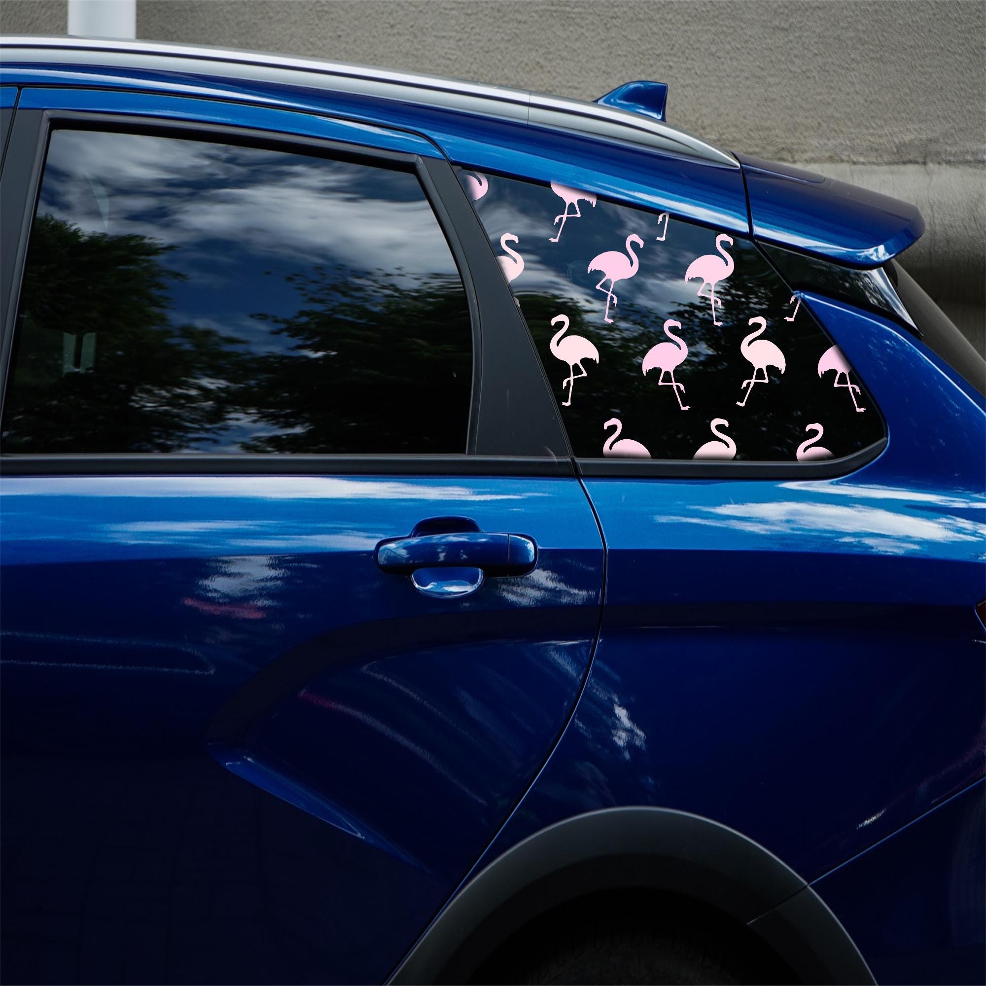Flamingo Quarter Window Decal, Flamingo Gas Tank Sticker (permanent ...