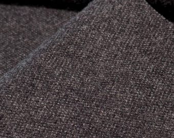 Brown Felted Wool - Dark Brown Wool Fabric - Rug Hooking - Wool Appliqué - Rug Wool Scrap - Upcycled Wool Fabric - Espresso Brown Wool Felt