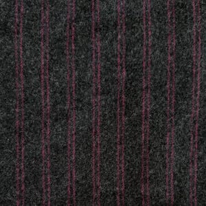 Gray and Purple Striped Wool And Cashmere Blend Fabric, Felted Wool Fabric, Rug Wool Appliqué, Upcycled Wool and Cashmere Blend Fabric Scrap