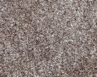 Brown Felted Wool - Felted WoolRug Hooking - Wool Appliqué - Rug Wool - Upcycled Wool Fabric - Heathered Brown Wool Felt - Textured Brown
