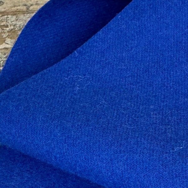 Blue Wool Fabric, Pendleton Wool, Bright Blue Felted Wool Fabric, Wool Appliqué,  Pendleton Pure Wool, Blue Wool Felt, Eco Friendly Fabric