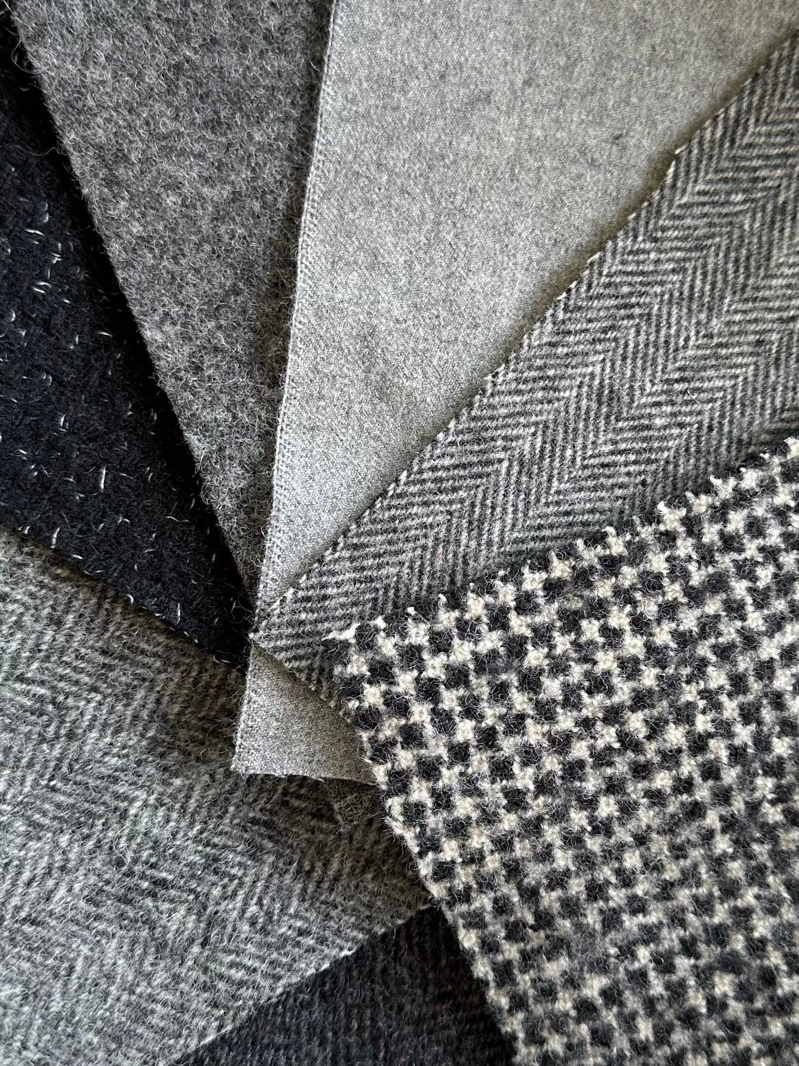 Wool Fabric Cashmere Fabric Grey Fabric Upholstery Fabric Fabric the Meter  Fabric Apparel Fabric Fashion Fabric Clothing Craft Supplies 