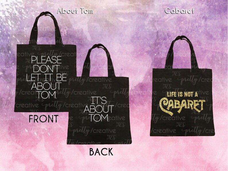 RHONY Real Housewives of New York City Quotes Black Soft Canvas Tote Bag