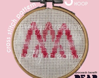 Andrew McMahon in the Wilderness Logo Cross Stitch Pattern - Fits a 3 inch hoop