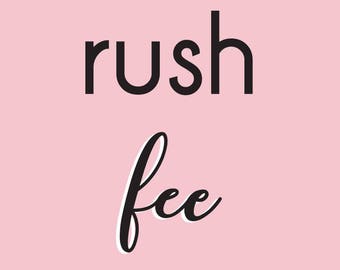 Rush Fee - Etsy