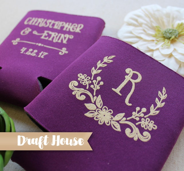 Country Wedding Wedding Monogram Wedding Favors Floral Wedding