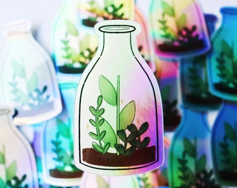 Holographic Terrarium Sticker