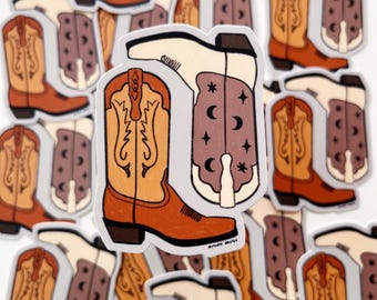 Cowboy Boots Sticker