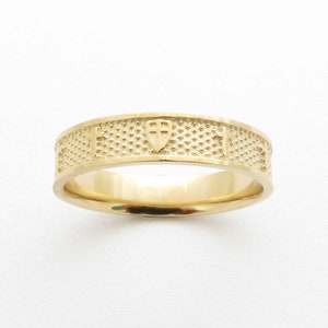 RR2002-S Anello rosario in argento sterling 925 massiccio con croce
