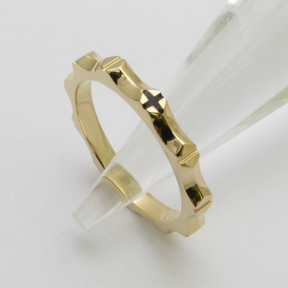 RR2057-S Sterling Silver 925 Solid Rosary Ring Cross - Etsy
