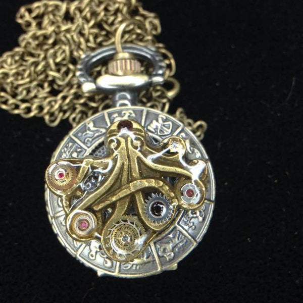 Octopus Locket Watch