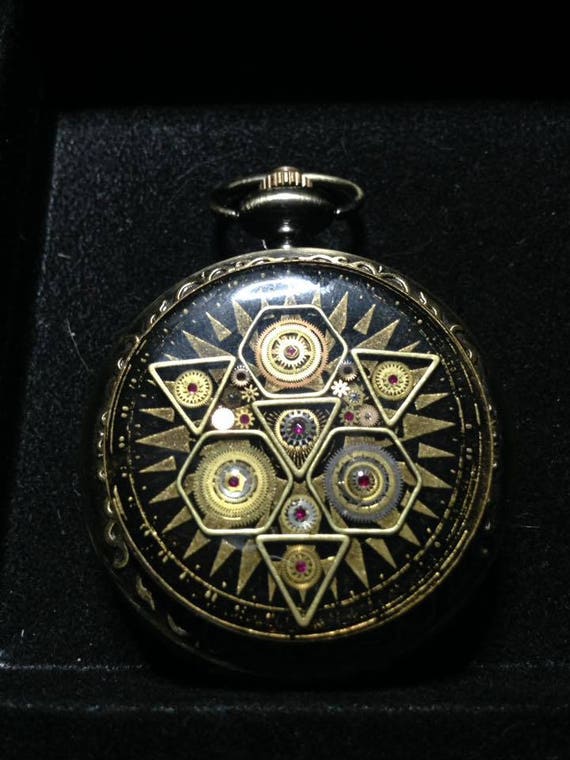 Moon Glory Gears Mechanical Pocket Watch, Sacred 