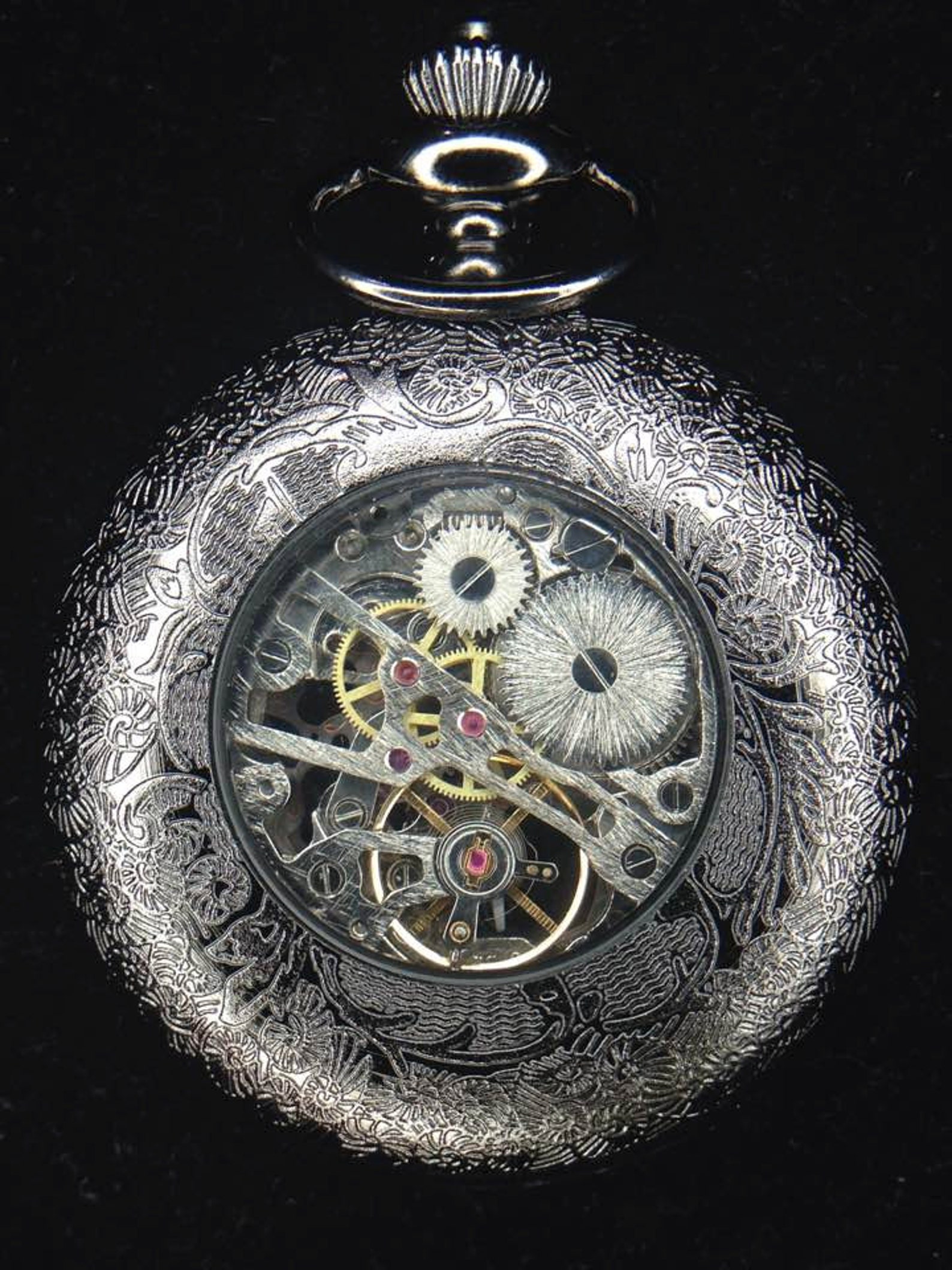 Moon Glory Gears Mechanical Pocket Watch, Gear Creation