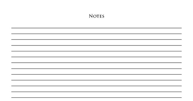 free lined note pages to do list for your self management etsy