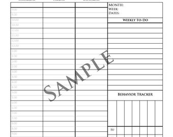 Printable Self Management Planner Pages [Night Owl Edition], Appointment Book, Day Planner, Weekly Planner, Student Planner, 8.5x11