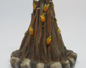 Mini Campfire for Fairy Garden Play Scale 1:6 Scale Action Figures Diorama Supplies