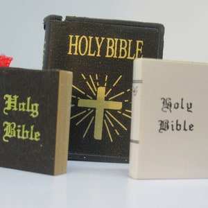 Miniature Bible for 11.5&quot; Fashion Doll Dollhouse Play Scale 1:6 Diorama Supplies
