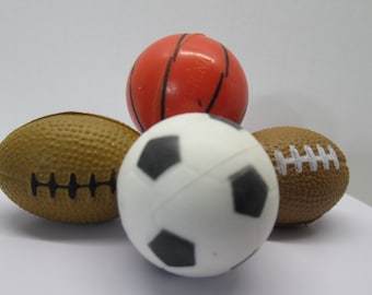 Football Basketball Soccer Ball mini Play Scale  Action Figures Miniature Fashion Doll Play Scale Diorama Supplies