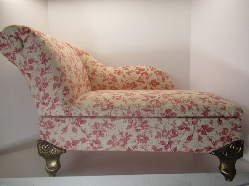 Mini Chaise Lounge Vintage Chair Sofa Box for Tyler Etsy