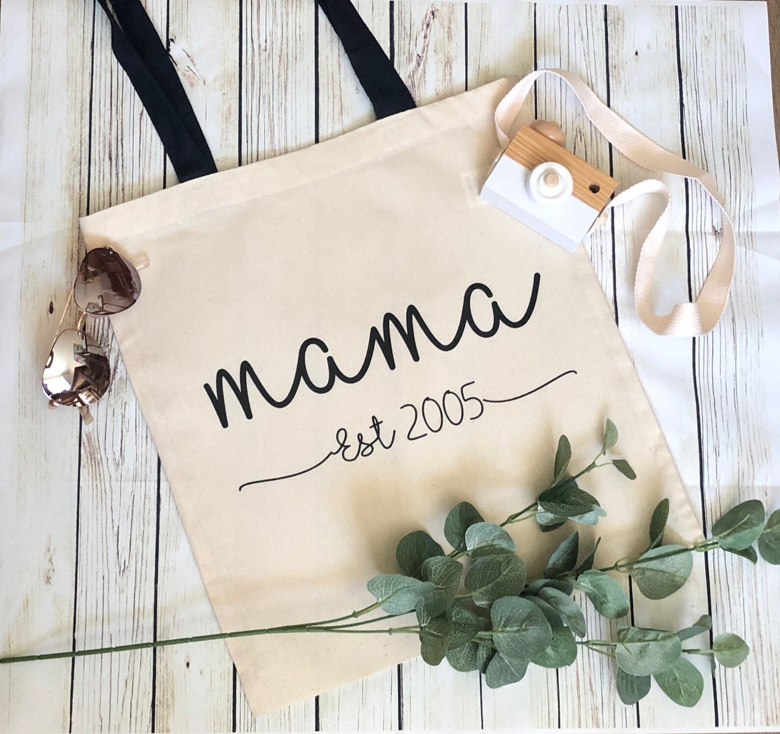 Mum bag. Personalised 'mama' bag with date of the Etsy
