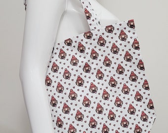 Pugs in Toques Tote Bag - Reusable