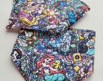 Princess Party Stained Glass Disnee Pet Bandanna by Jumping Jake Dog Co.