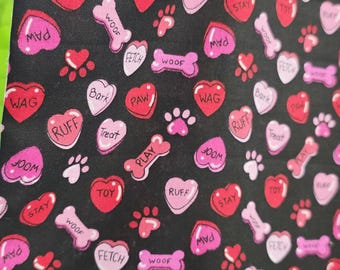 FREE Scrunchie! Candy Hearts Tote Bag - Reusable