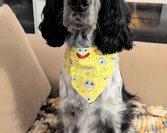 Sponge Bob Pet Bandanna by Jumping Jake Dog Co.