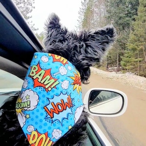 Comic Action Bam Pow Bandanna by Jumping Jake Dog Co.