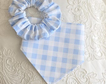 Gingham Pet Bandanna by Jumping Jake Dog Co.