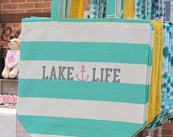 Custom Lake Life Tote Bag: Personalized