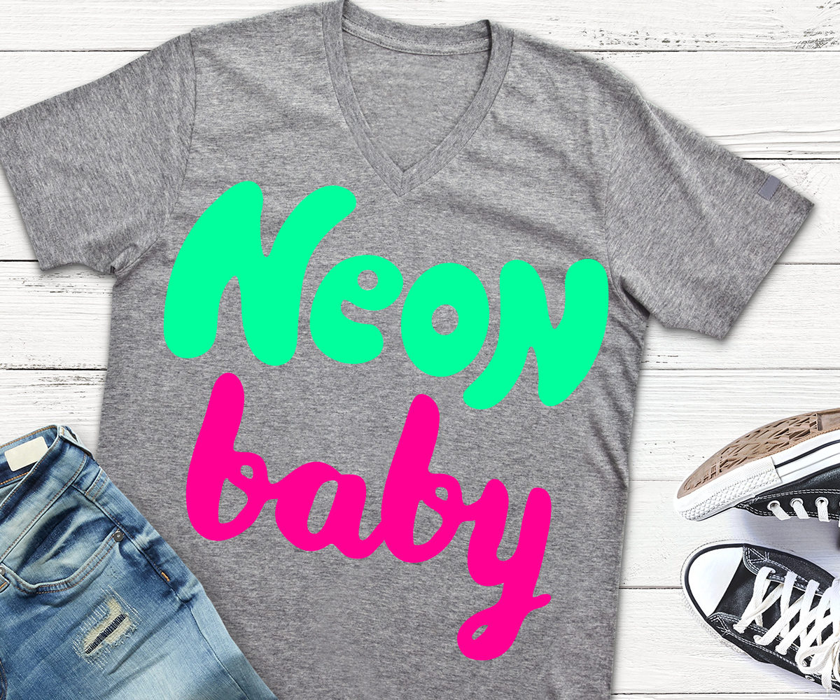 Download Neon Baby Women Shirt Design Svg Silhouette Files Shirt ...