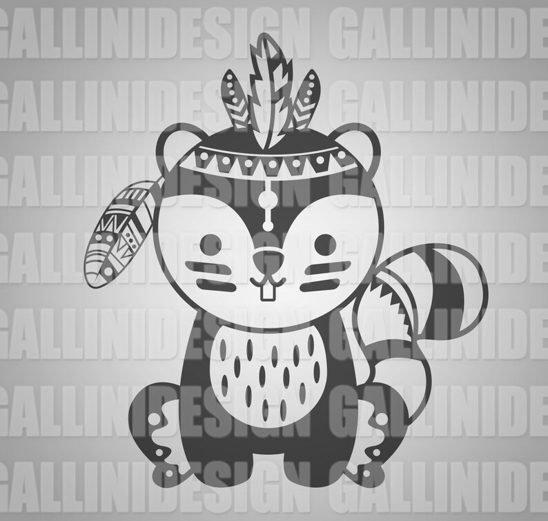 Download Tribal Squirrel Svg Cute Animal Svg Kids Svg Tribal Animals Boho Ethnic Animals Instant Download Dxf