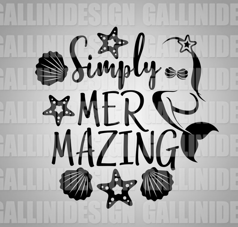 Simply Mermazing Mermaid Svg Design Mermaid Tail Svg Files Dxf Png