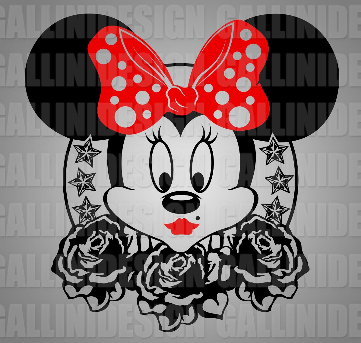 Download Minnie Mouse Svg Dxf Design Rose Svg Vector Cut File ...