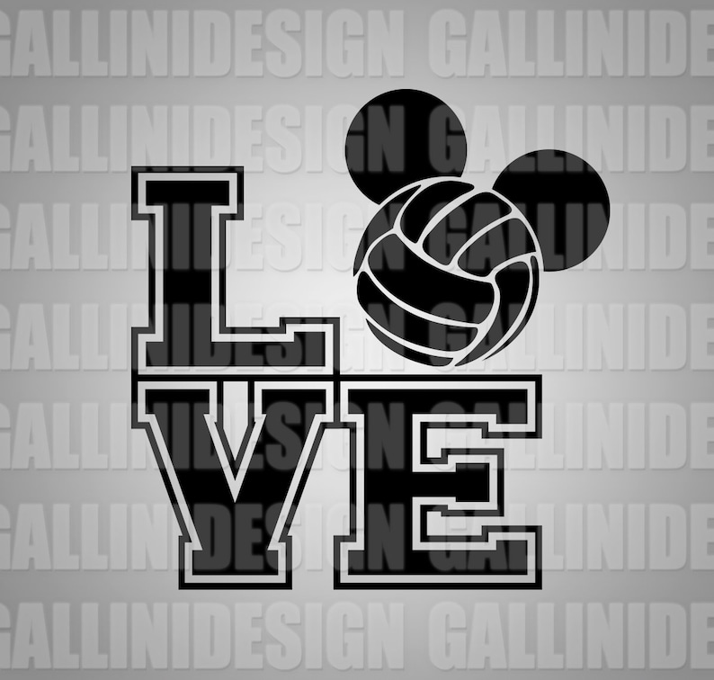 Download Love Volleyball Svg Cut Files Volleyball Mom Volleyball ...