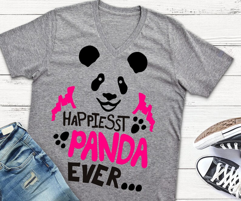 Download Panda Bear Svg Shirt Vinyl Design Panda Svg Dxf Girls Shirt Etsy