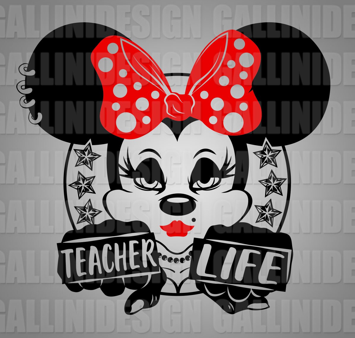 Teacher Minnie Mouse SVG