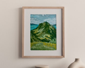 Harbor Mountain Sitka Hiking Nature Art Painting