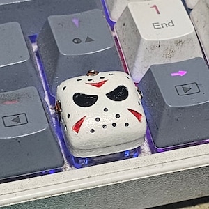 Jason 13 Keycap - Unleash the Horror on Your Keyboard - Etsy