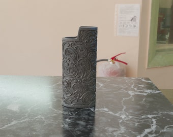 Big Lighter Sleeve - Paisley Pattern - STL File only - Digital Download