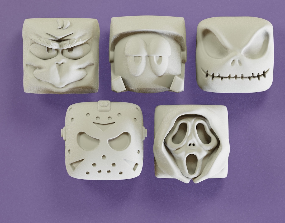 Digital Download Bundle: Character Keycaps - Jason 13 - Marvin - Grinch ...