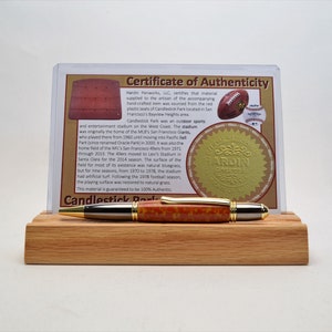 Handcrafted Pen Made From San Francisco Giants and San Francisco 49ers Candlestick Park Plastic Stadium Seat