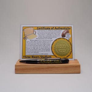 Handcrafted Twist Pen Made From The Plastic Seats of Three Rivers Stadium Pittsburg