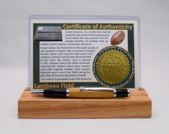 Pen Made From The Green Bay Packers Lambeau Field Wooden Bleachers